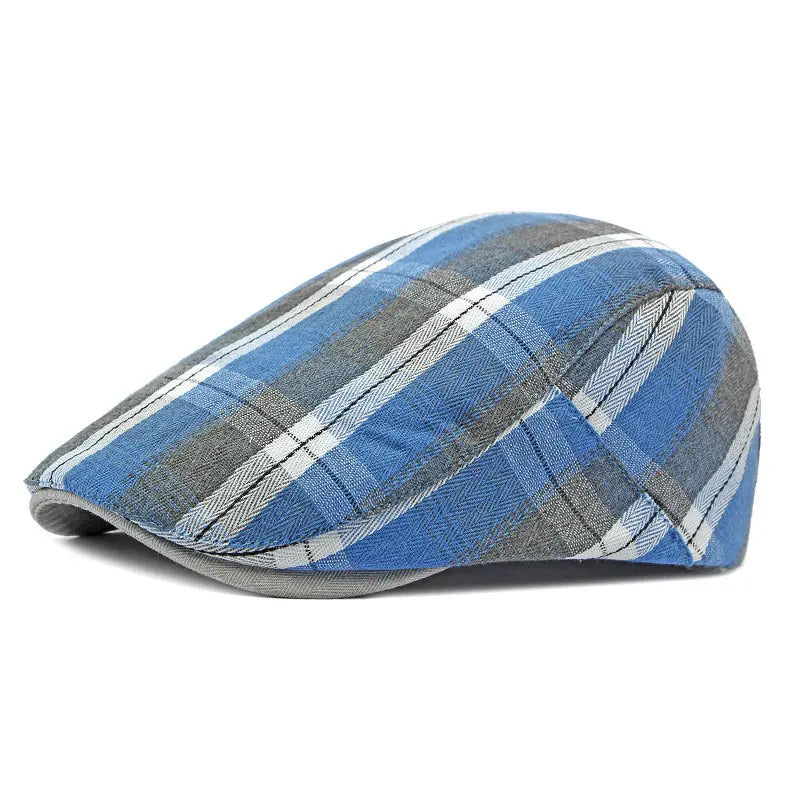 Ludlow Printed Newsboy Cap – Polyester Flat Cap with Artistic Print, Painter-Inspired Design for All Seasons