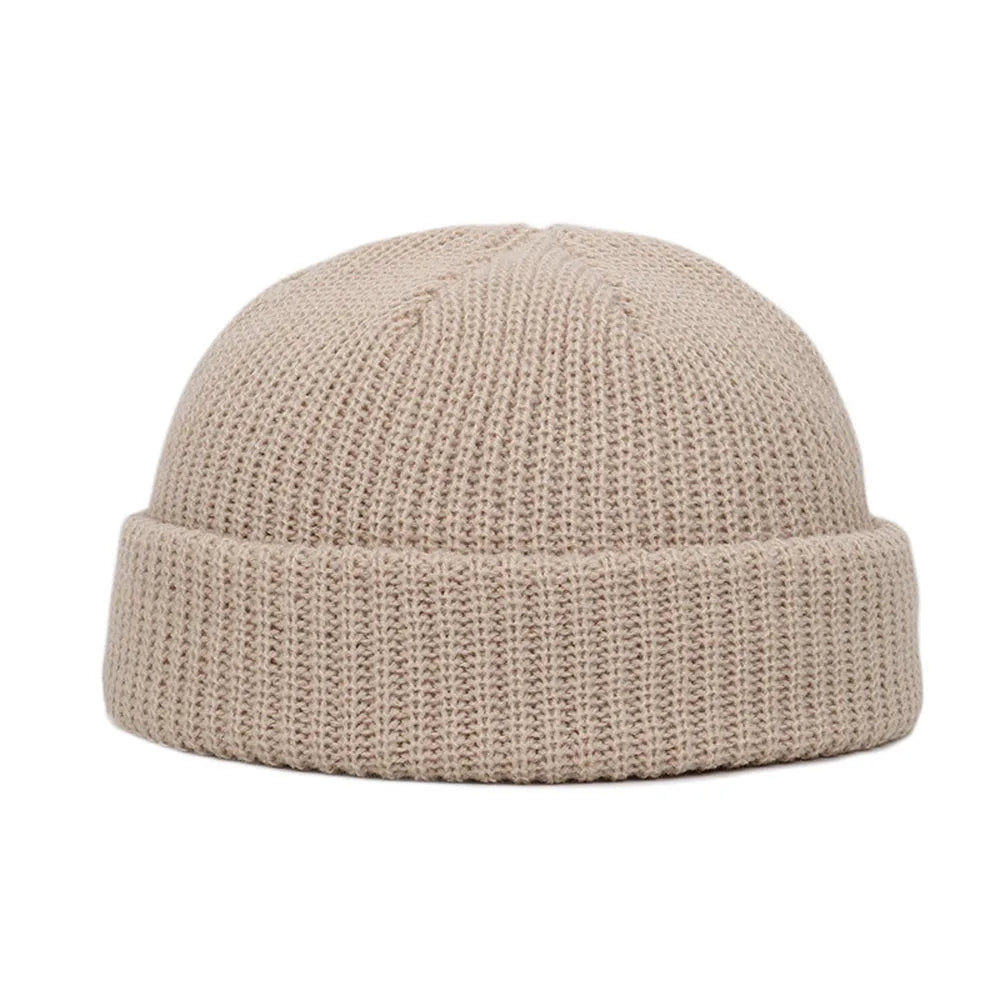 FrostThread Wool Beanie – Warm Knitted Skull Cap with Short Thread Design, Elastic and Unisex, Ideal for Casual Winter and Hip Hop Style
