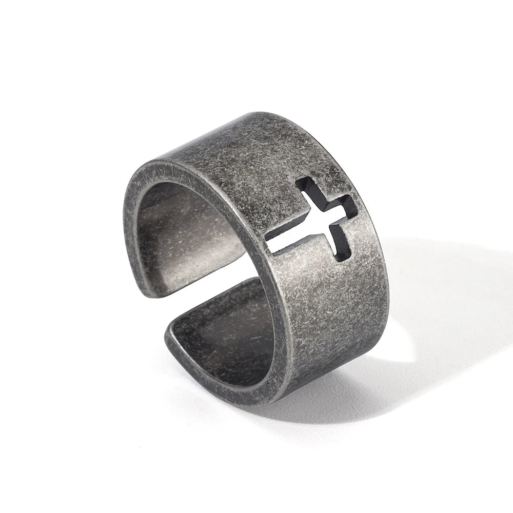 Lecce cross men's ring