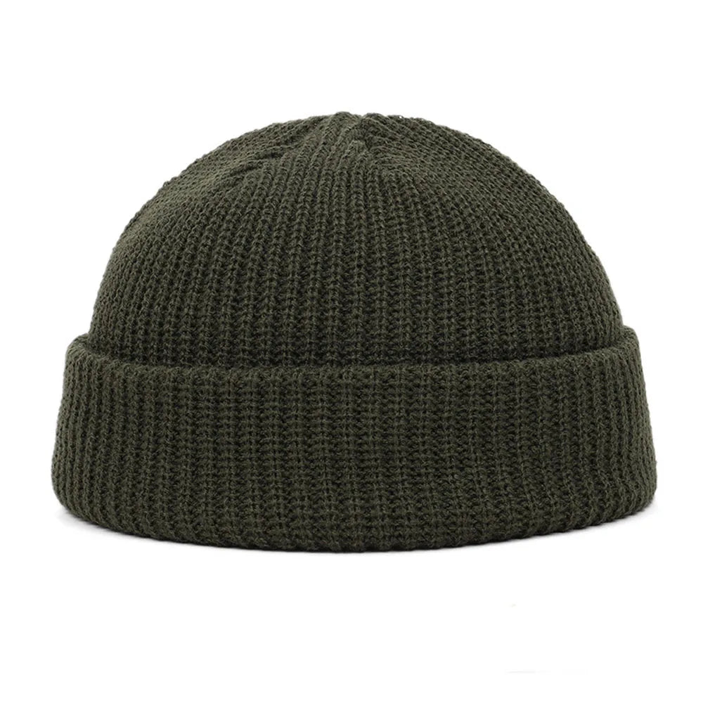 FrostThread Wool Beanie – Warm Knitted Skull Cap with Short Thread Design, Elastic and Unisex, Ideal for Casual Winter and Hip Hop Style