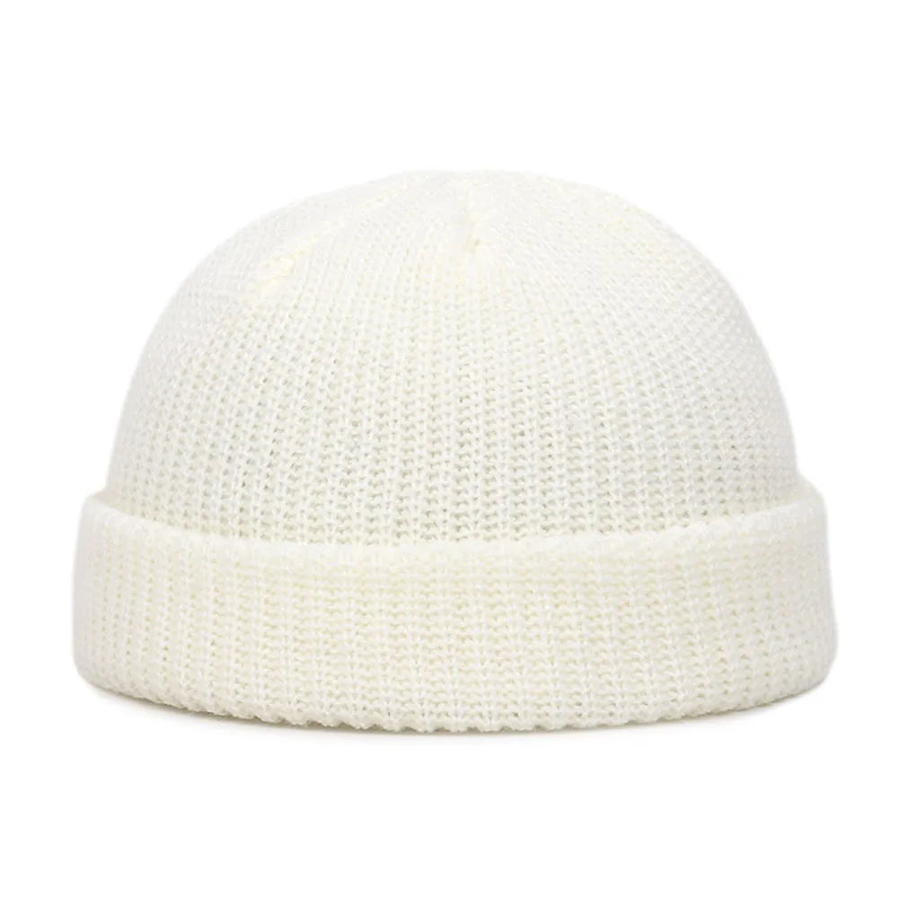 FrostThread Wool Beanie – Warm Knitted Skull Cap with Short Thread Design, Elastic and Unisex, Ideal for Casual Winter and Hip Hop Style