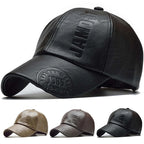 Brindisi men's eco leather adjustable baseball cap