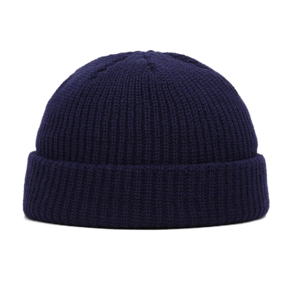 FrostThread Wool Beanie – Warm Knitted Skull Cap with Short Thread Design, Elastic and Unisex, Ideal for Casual Winter and Hip Hop Style