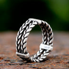 Como Chain – Men’s Braided Stainless Steel Ring