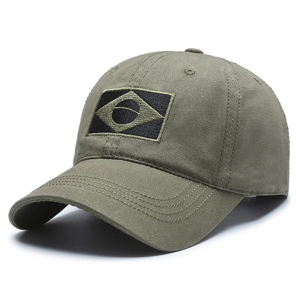 Brasil Snapback – Men's Flag Embroidered Sport Cap