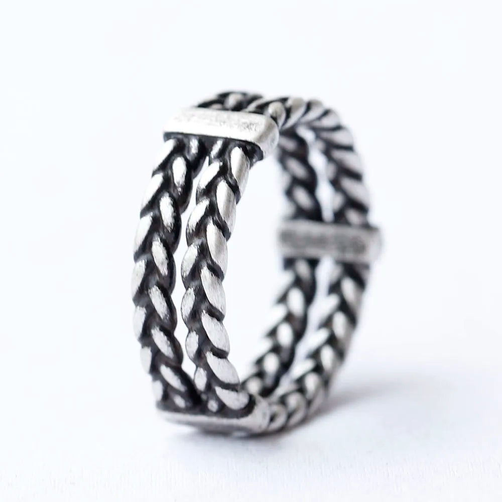 Como Chain – Men’s Braided Stainless Steel Ring