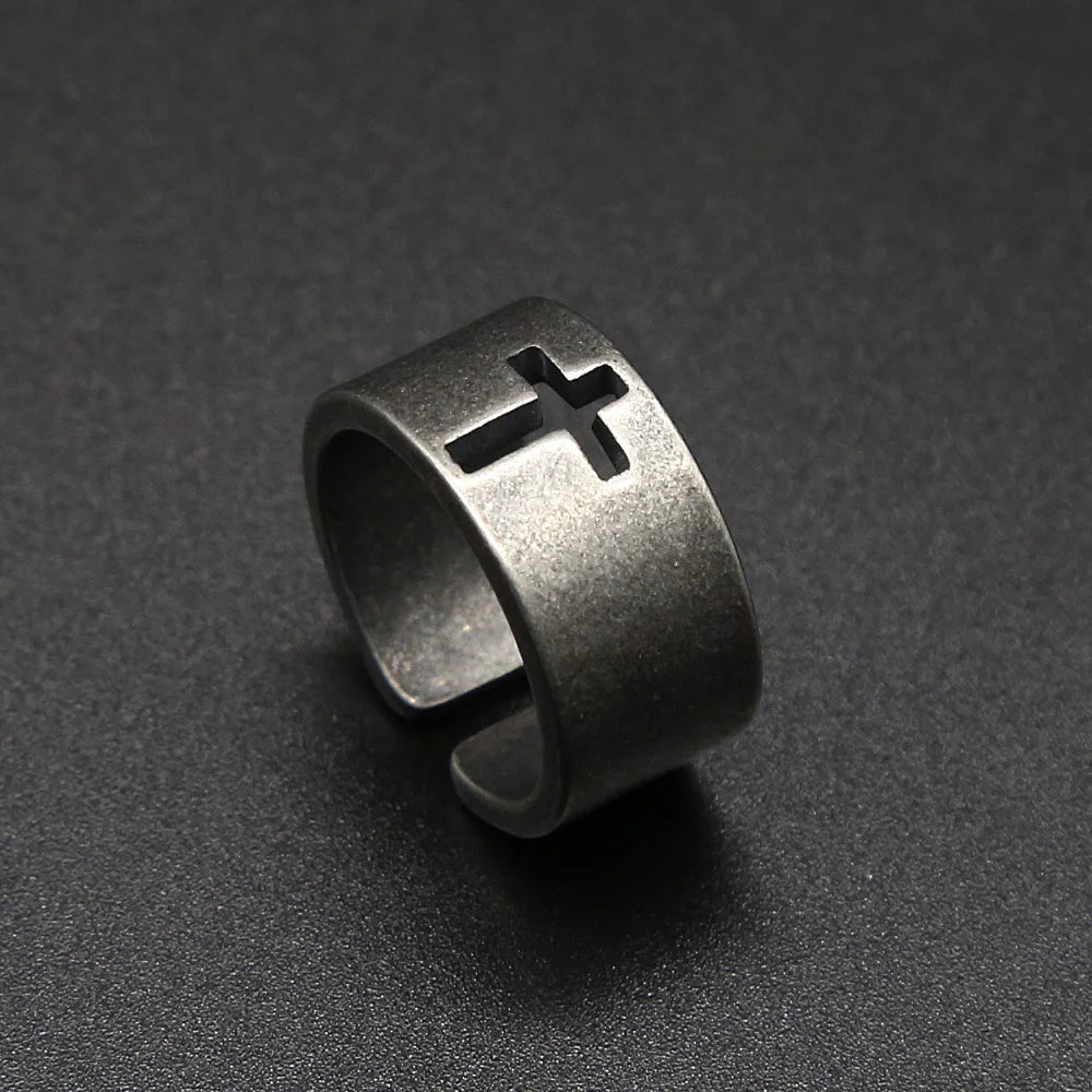 Lecce cross men's ring