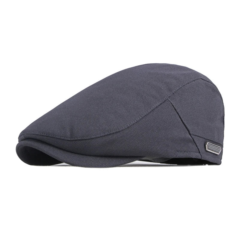 Summer breathable flat cap for men