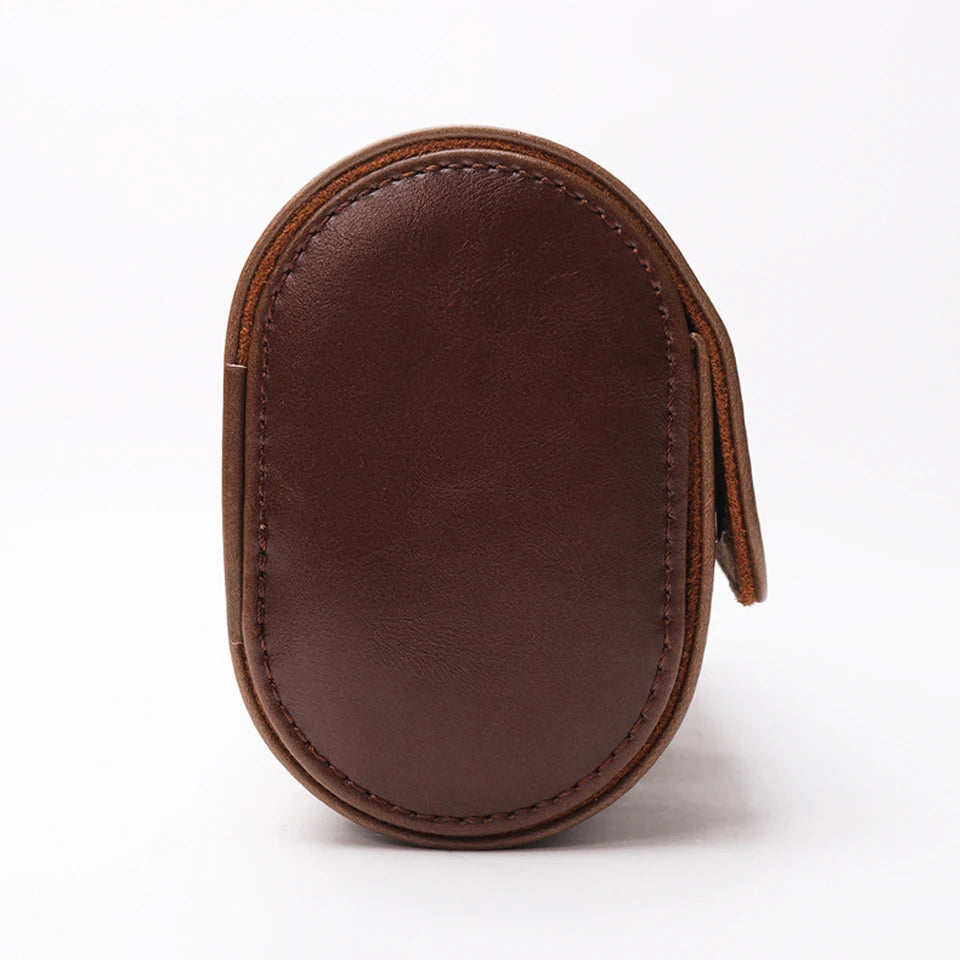 End view of the closed roll showing its firm round shape