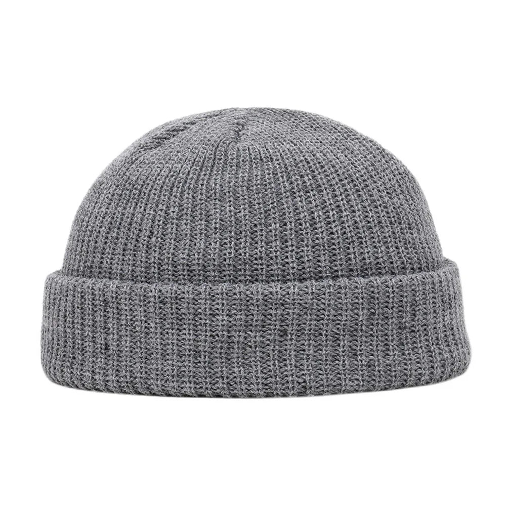 FrostThread Wool Beanie – Warm Knitted Skull Cap with Short Thread Design, Elastic and Unisex, Ideal for Casual Winter and Hip Hop Style