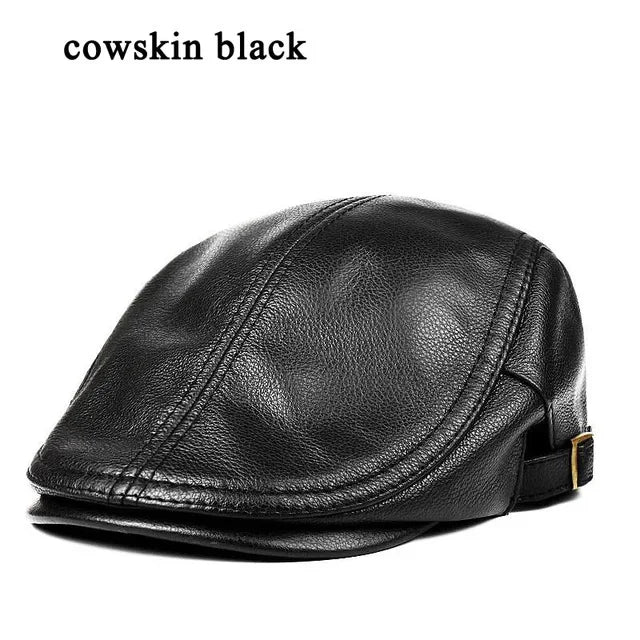 Taxco Leather Driving Cap — Duckbill
