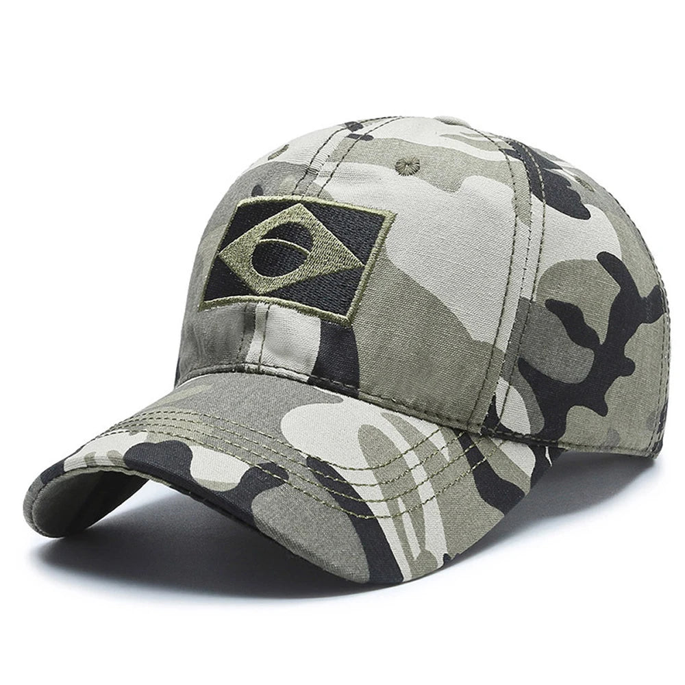 Brasil Snapback – Men's Flag Embroidered Sport Cap