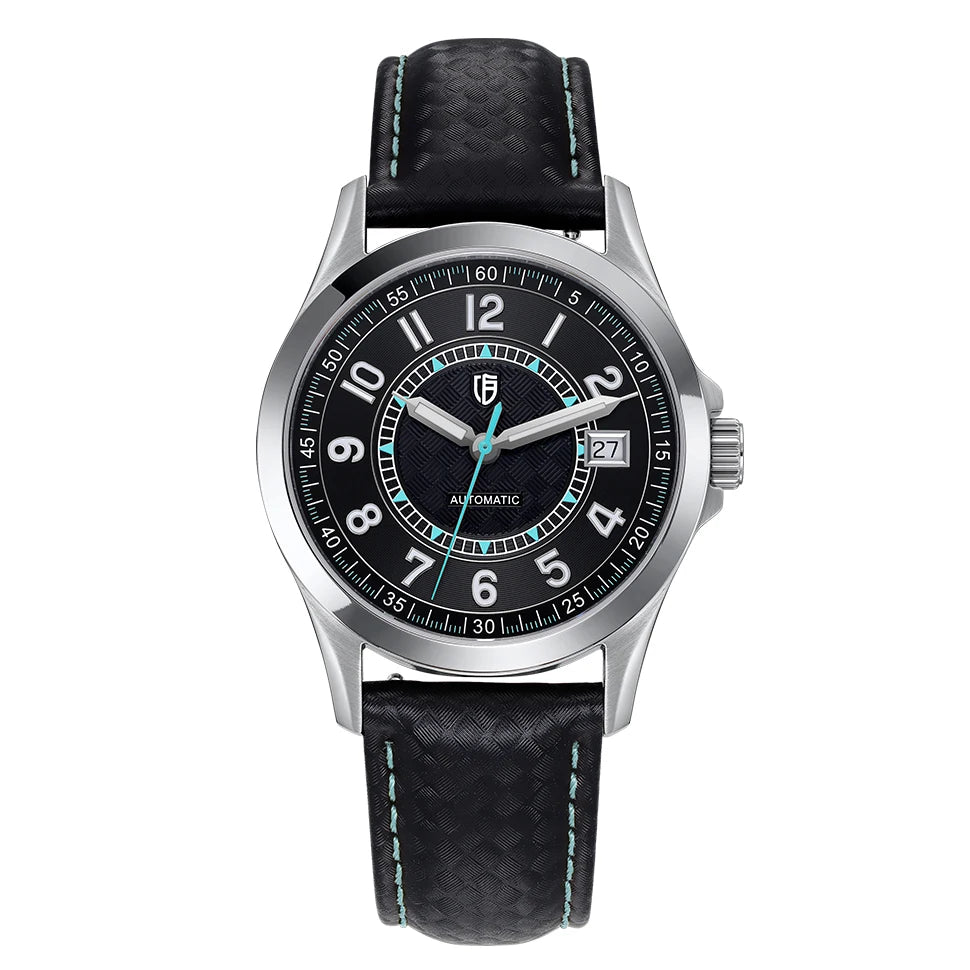 Frontal — Valparaíso Black Dial Turquoise Accent