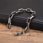 Men's Byzantine Chain Bracelet — Stainless Steel Braided Link Wristband