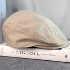 Linen duckbill driving hat for men