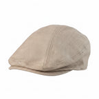 Linen duckbill driving hat for men