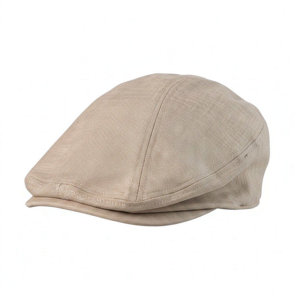 Linen duckbill driving hat for men
