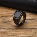 Nero Stone men's black stone ring