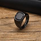 Nero Stone men's black stone ring
