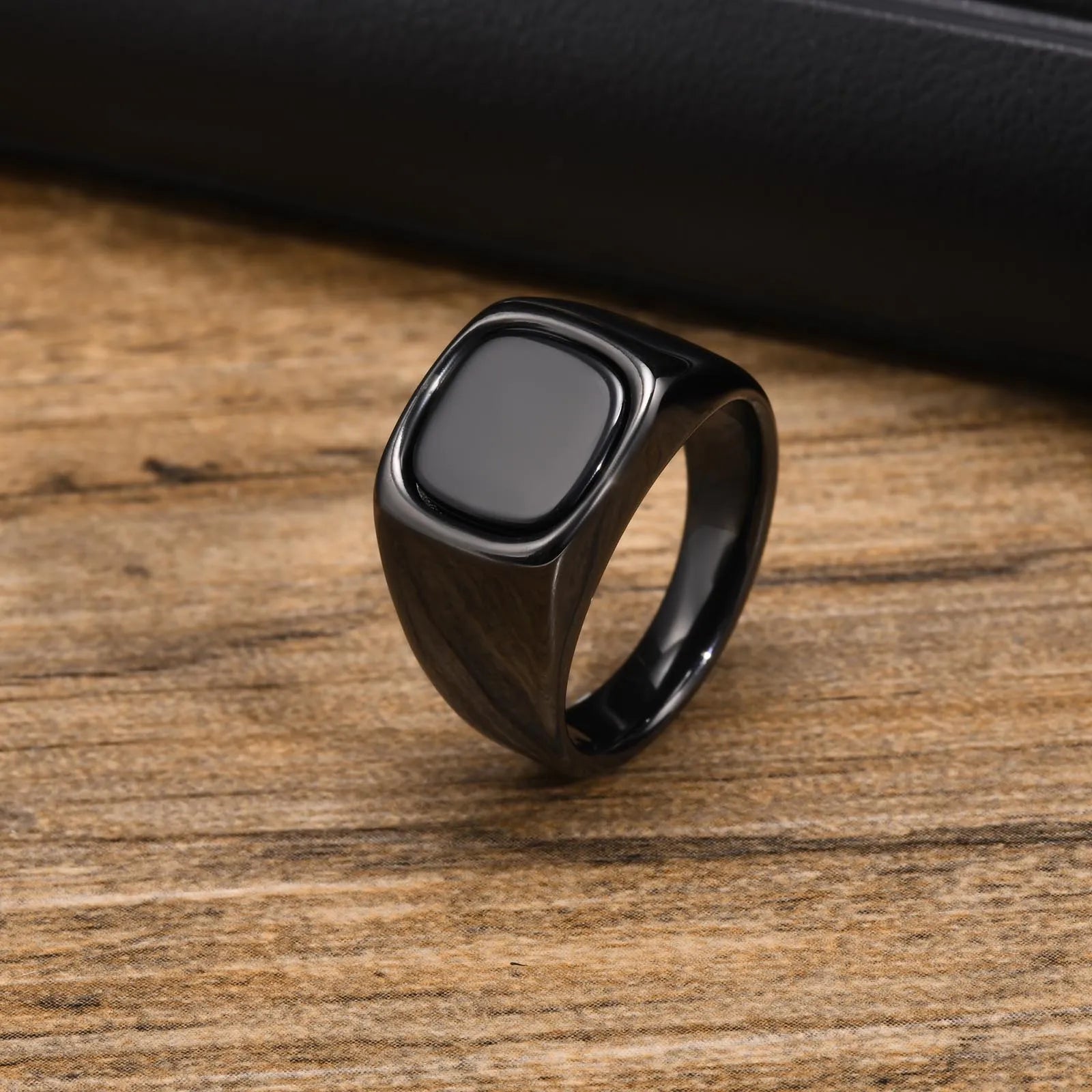 Nero Stone men's black stone ring