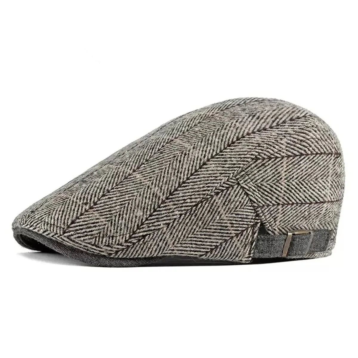 Cambridge Lattice Newsboy Cap – British-Inspired Adjustable Flat Cap with Hip Hop Touch, Ideal for Spring and Summer