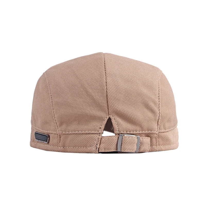 Summer breathable flat cap for men