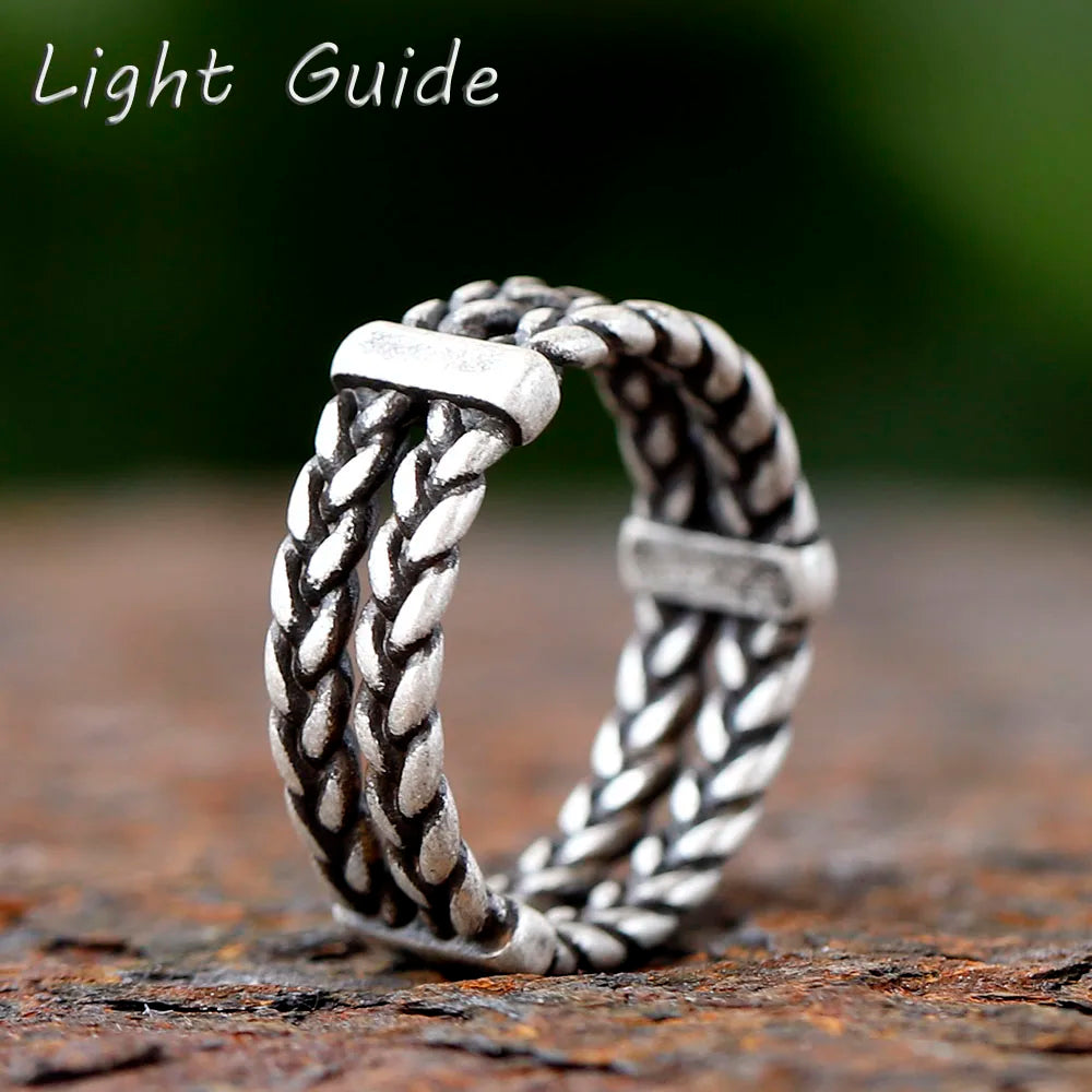 Como Chain – Men’s Braided Stainless Steel Ring