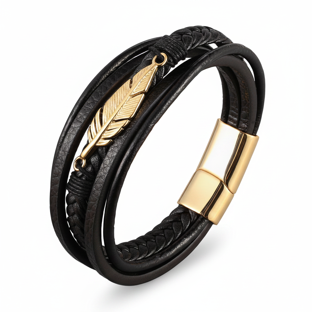 Elfih Feather Bracelet — Gold Hero