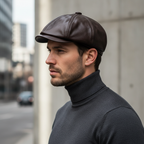 Granada Leather Newsboy Distressed — lifestyle
