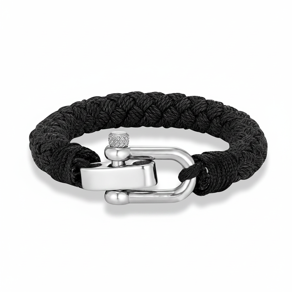Helios Rope Bracelet — Black Hero