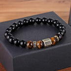 Onyx Stone Bead Bracelet