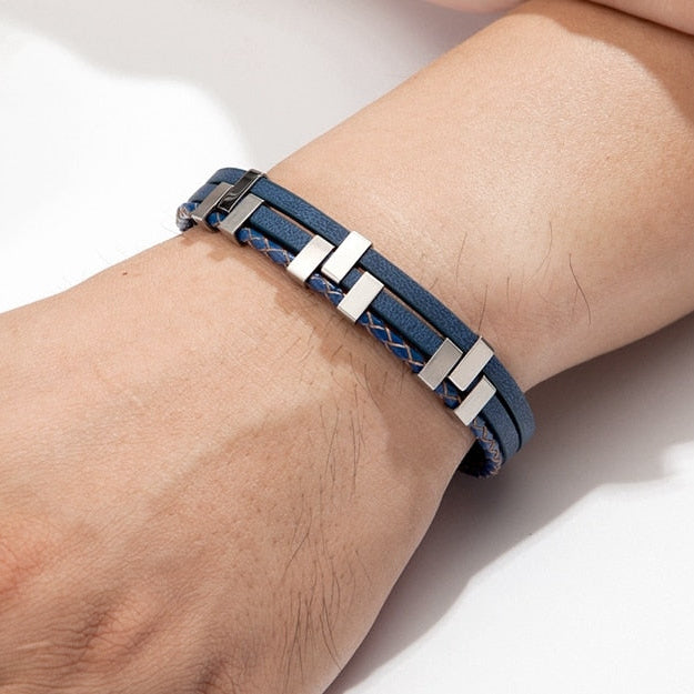 Three-Layer Steel Bracelet